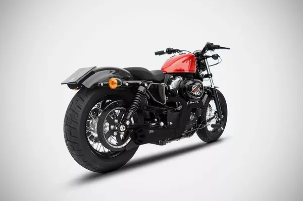 SISTEMA DE ESCAPE COMPLETO 2-EN-1 ZARD PARA HARLEY-DAVIDSON SPORTSTER 2in1 E3 BLACK CONICAL 14-16 Homologado