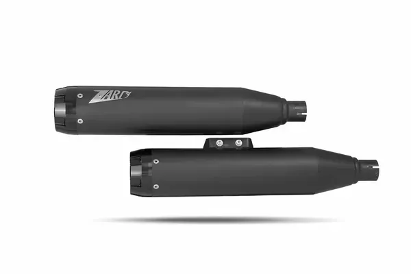 Slip-Ons Muffler for HD-SOFTAIL (BREAKOUT/FAT BOY) ZARD SOFTAIL BREAKOUT / FAT BOY SLIP-ONS E4/E5 BLACK 17-24