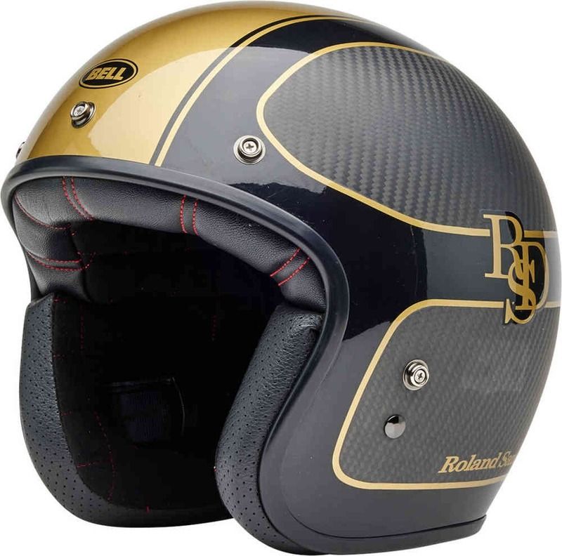 Casco BELL Custom 500 Carbon - RSD Checkmate Matte Gloss Black/Gold