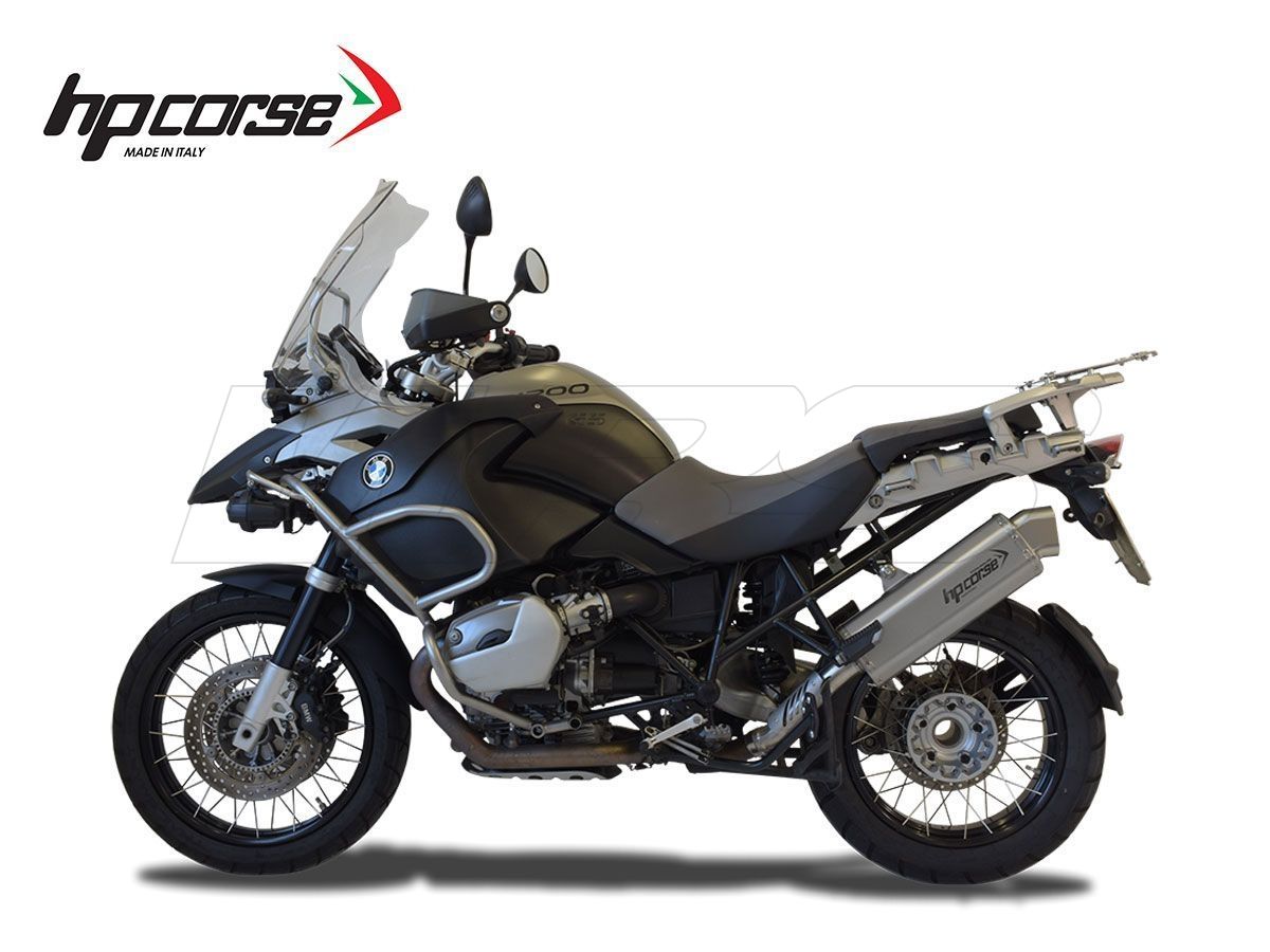 SILENCIADOR 4 VÍAS R HP CORSE ACERO SATINADO BMW R 1200 GS 2004-2009