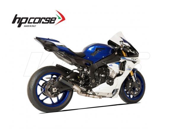 SILENCIADOR DE ESCAPE RACING HP CORSE GP07 NEGRO YAMAHA R1 / M 2015-2020
