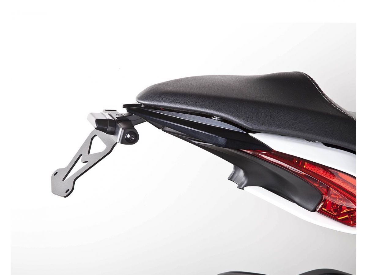 PORTA MATRÍCULA ALTO BAJO COLA + LUZ LED MOTOCORSE MV AGUSTA DRAGSTER 800 RR EURO4 2017-18