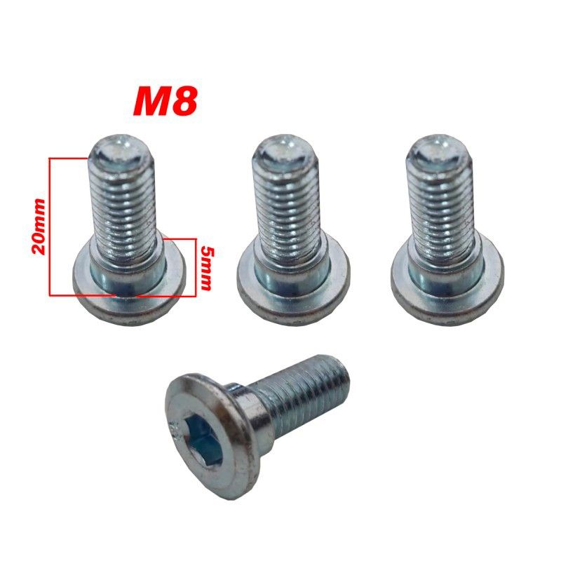 TORNILLOS CENTRADOR DISCO FRENO (M8X20mm CENTRADOR 4 UNIDADES)