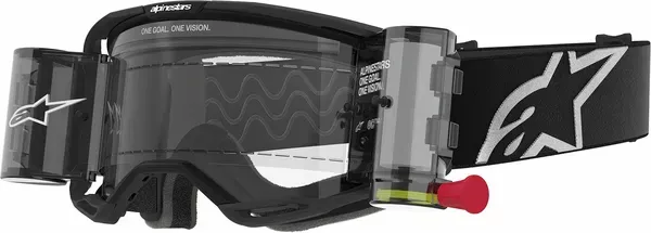 Alpinestar Gafas de protección Vision 8 Corp Roll-Off  GOGGLE VISION 8 CORP BLK CLEAR ROLL-OFF