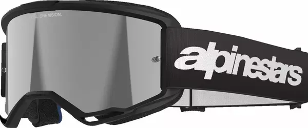 Alpinestar Gafas de protección Vision 3 Wordmark GOGGLE VISION 3 WORDMARK BLK MIRROR-SIL