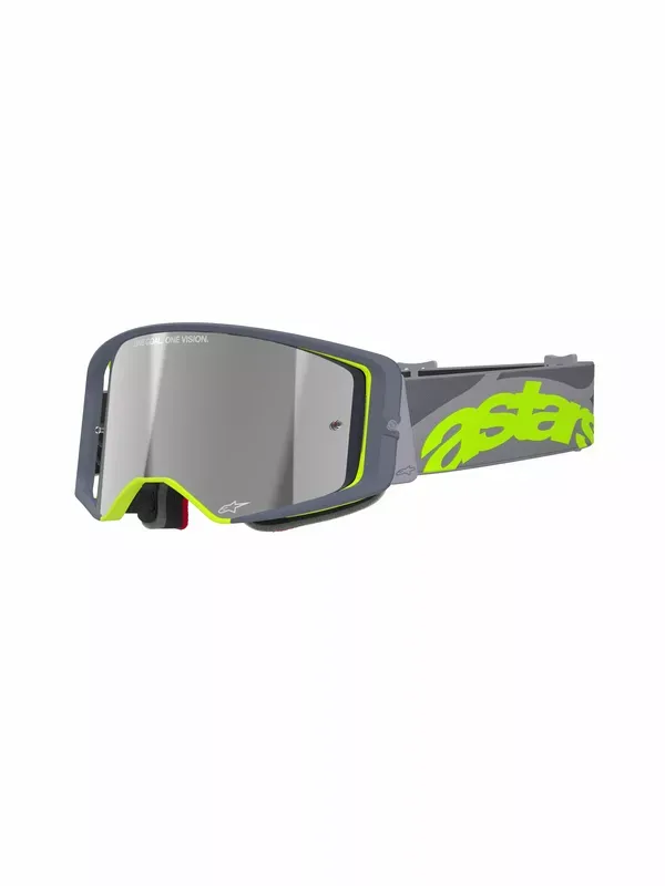 Alpinestar Gafas de protección Supertech Stream ABS Vision GOGGLE SUPERTECH STREAM GRAY/YLW MIRROR-SILVER