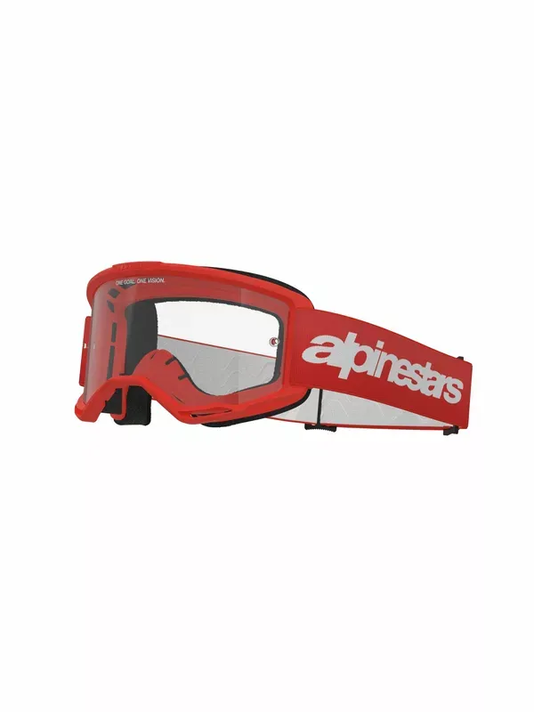 Alpinestar Gafas de protección Vision 3 Wordmark GOGGLE VISION 3 WORDMARK RED CLEAR