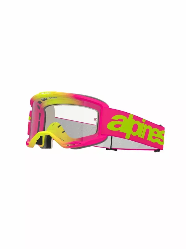 Alpinestar Gafas de protección Vision 5 GOGGLE VISION 5 WORDMARK PINK/YLW CLEAR