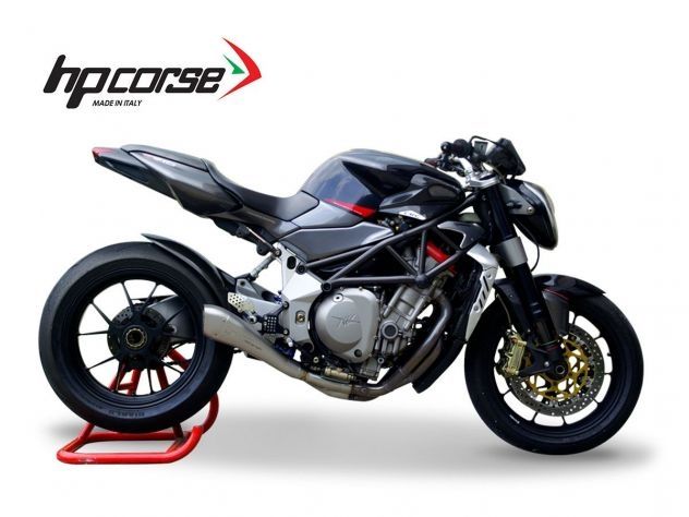 SILENCIADOR SATINADO HYDROFORM HP CORSE MV AGUSTA BRUTALE 750 /910 EURO2 APROBADO