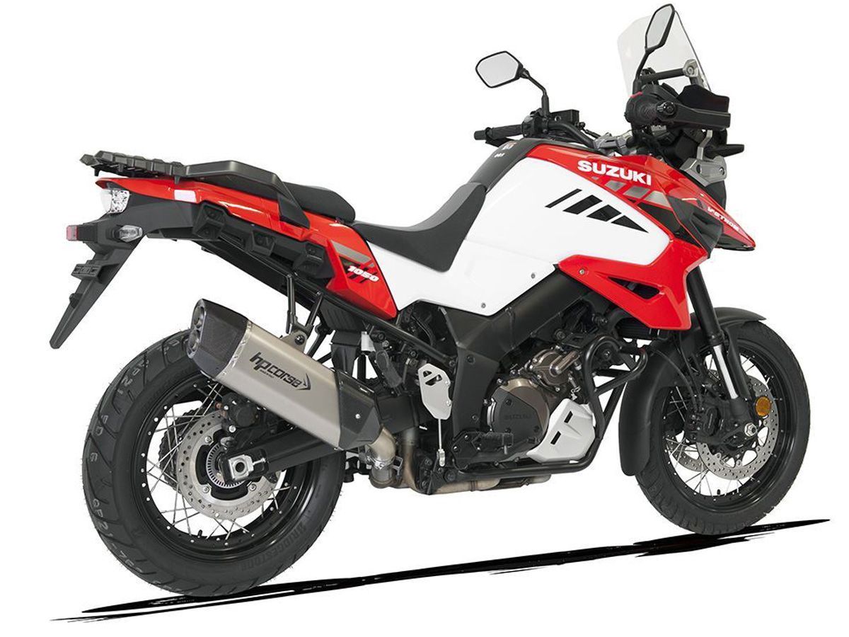 SILENCIADOR SP-3 CARBONO 350 CV CORSE ACERO INOXIDABLE SATINADO SUZUKI V-STROM 1050 2020-2021