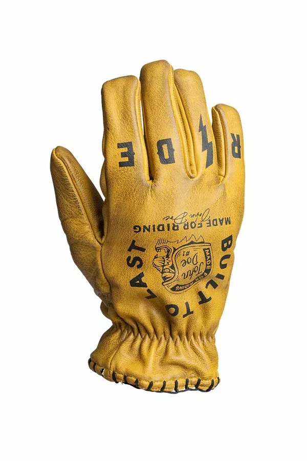 Guantes JOHN DOE GLOVE COYOTE LEATHER YELLOW/BLACK