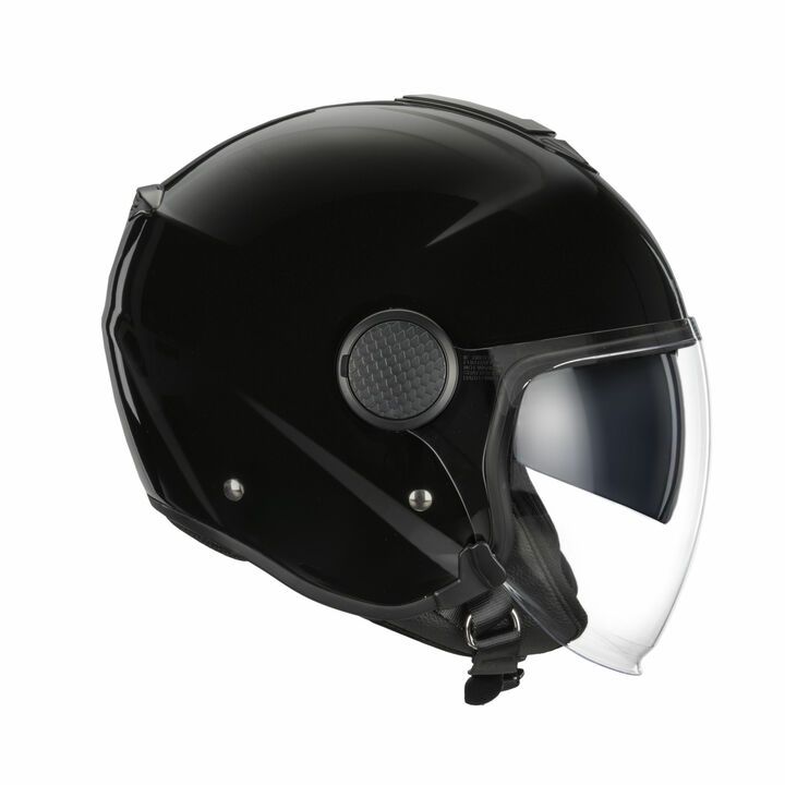Hebo CASCO DEMI JET CTR NEGRO BRILLO