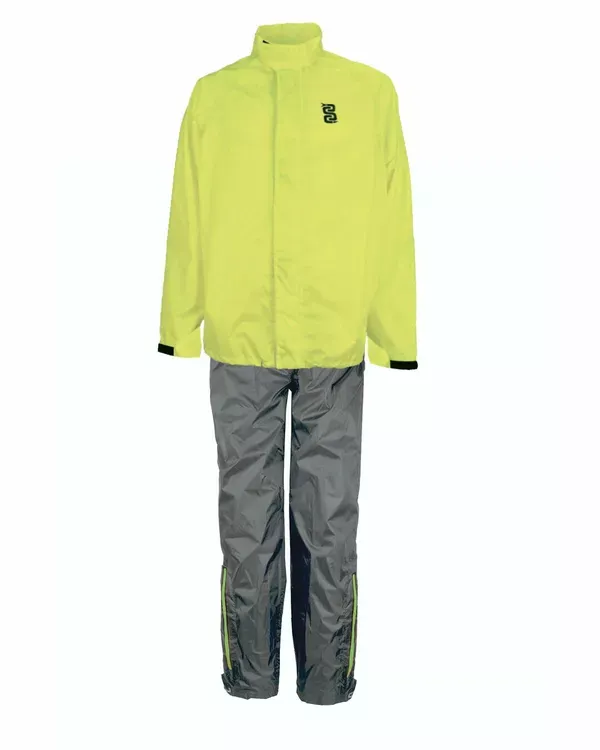 Traje de lluvia de dos piezas  OJ ATMOSFERE METROPOLITANE s.r SYSTEM SET BLACK/HIGH VIS