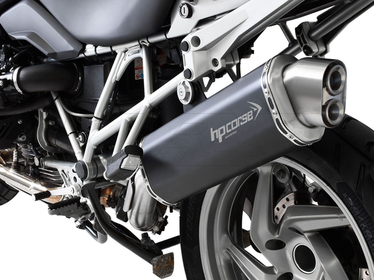 SILENCIADOR 4 VÍAS R HP CORSE ACERO CERÁMICO NEGRO BMW R 1200 GS 2010-2012