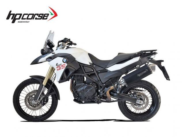 SILENCIADOR 4 VÍAS R HP CORSE ACERO CERÁMICO NEGRO BMW F 800 GS 2008-2017
