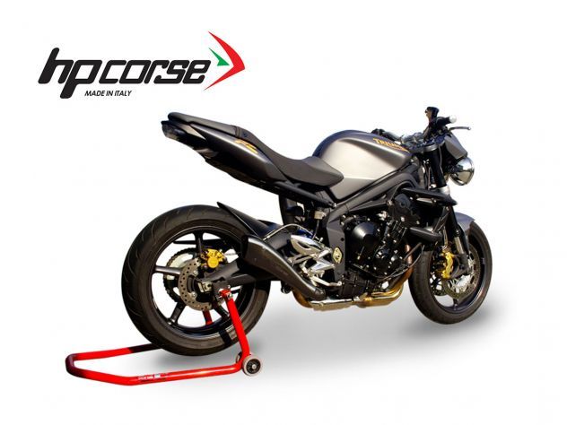 SILENCIADOR HYDROFORM HP CORSE NEGRO TRIUMPH STREET TRIPLE 2007-2012 APROBADO