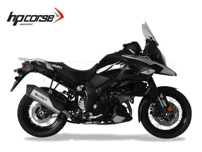 SPS CARBONO HP CORSE SILENCIADOR ACERO SATINADO SUZUKI V-STROM 1000 2017-2020