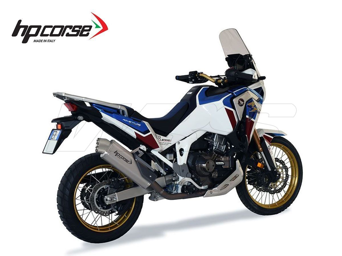 SILENCIADOR CORSE 4 ORUGAS R HP ACERO SATINADO HONDA AFRICA TWIN 1100 2020-2023
