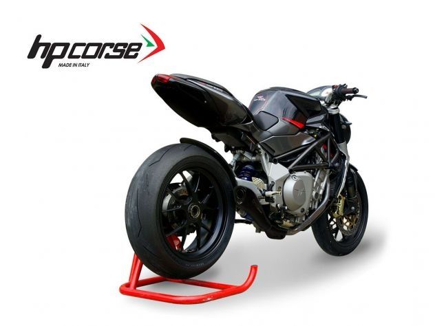 SILENCIADOR HYDROFORM HP CORSE NEGRO MV AGUSTA BRUTALE 750 / 910 EURO2 APROBADO