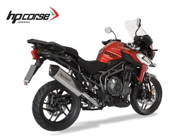 SPS CARBONO HP CORSE SILENCIADOR ACERO SATINADO TRIUMPH TIGER 1200 2018-2023