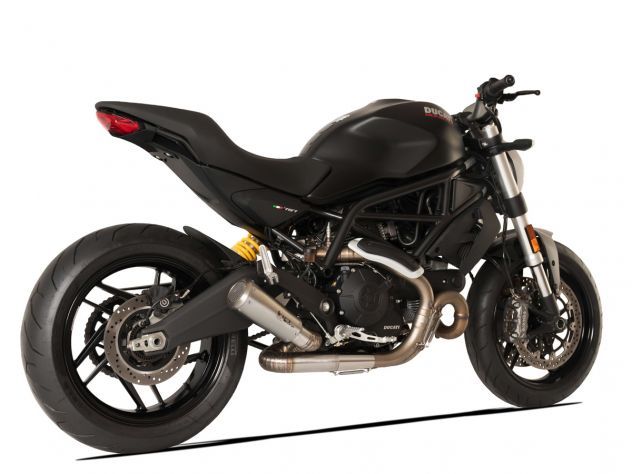 SILENCIADOR DE ESCAPE HP CORSE GP07 "NET & TUERCA" SATINADO DUCATI MONSTER 797 2017-2020