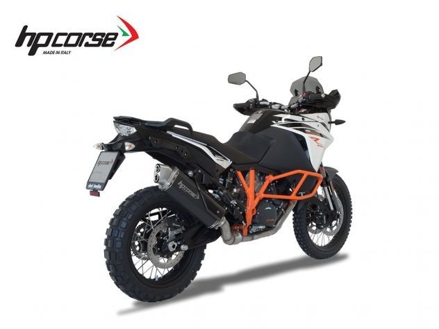 SILENCIADOR 4 ORUGAS R HP CORSE INOX NEGRO KTM ADVENTURE 1050 / 1090 / 1190 / 1290