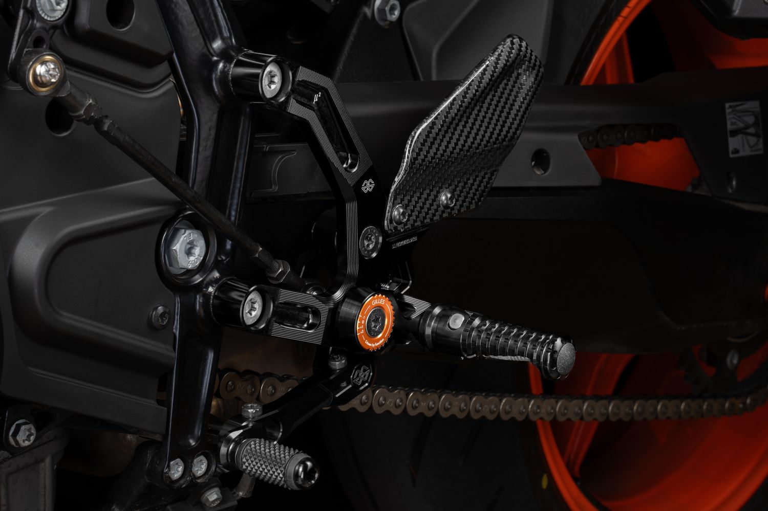 Estriberas GILLES TOOLING REARSET MUE2 BK KTM 990 BK