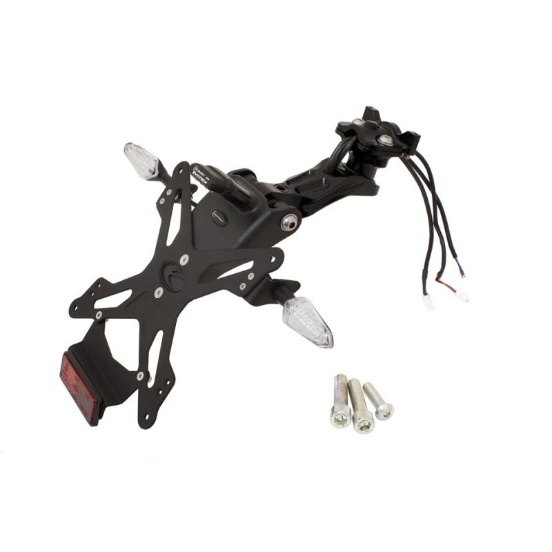 PORTA MATRÍCULA DE ALUMINIO AJUSTABLE EVOTECH MV AGUSTA RIVALE 800