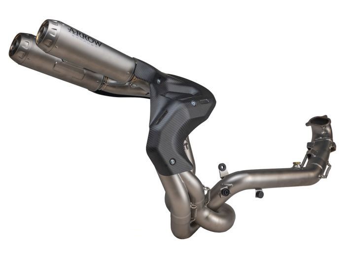 KIT SISTEMA DE ESCAPE COMPLETO COMPETITION FULL TITANIUM ARROW  DUCATI PANIGALE V2 2020-2024
