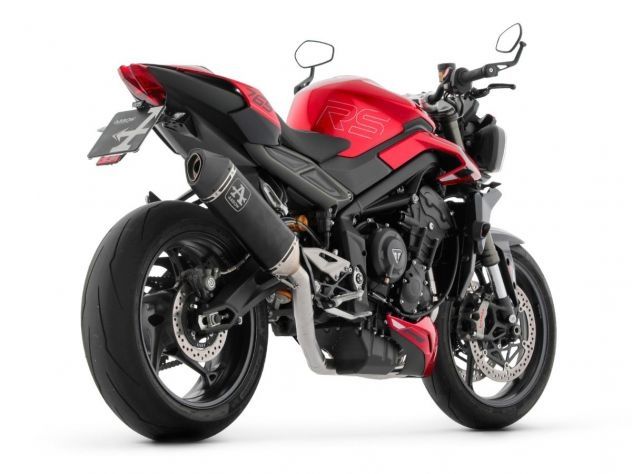SISTEMA COMPLETO DE FLECHAS DE TITANIO COMPLETO DE COMPETENCIA TRIUMPH STREET TRIPLE 765 RS 2023-2024