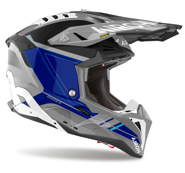 AIROH AVIATOR 3 SABER BLUE GLOSS