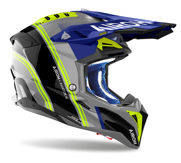 AIROH AVIATOR 3 HIMA BLUE GLOSS