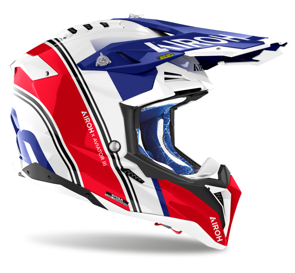 AIROH AVIATOR 3 HIMA RED GLOSS