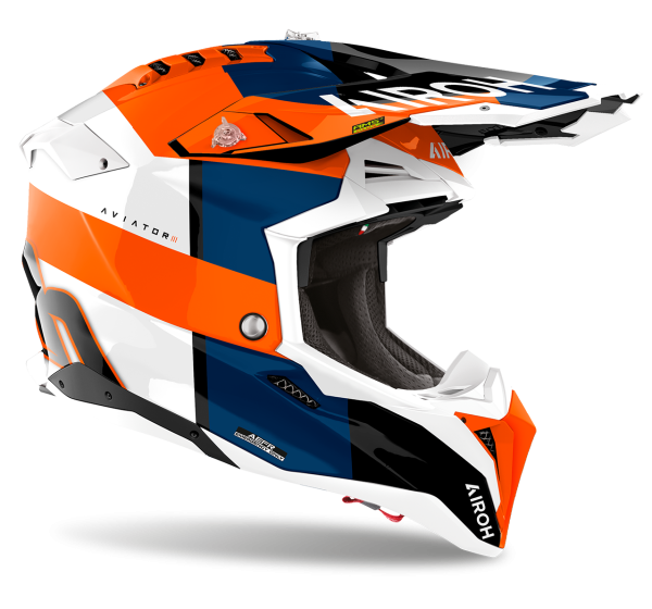 AIROH AVIATOR 3 MONARCH ORANGE GLOSS