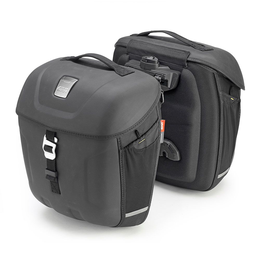 GIVI MT501 Alforjas laterales termoformadas Multilock, 18 L. Carga vertical. A combinar con los soportes específicos TMT