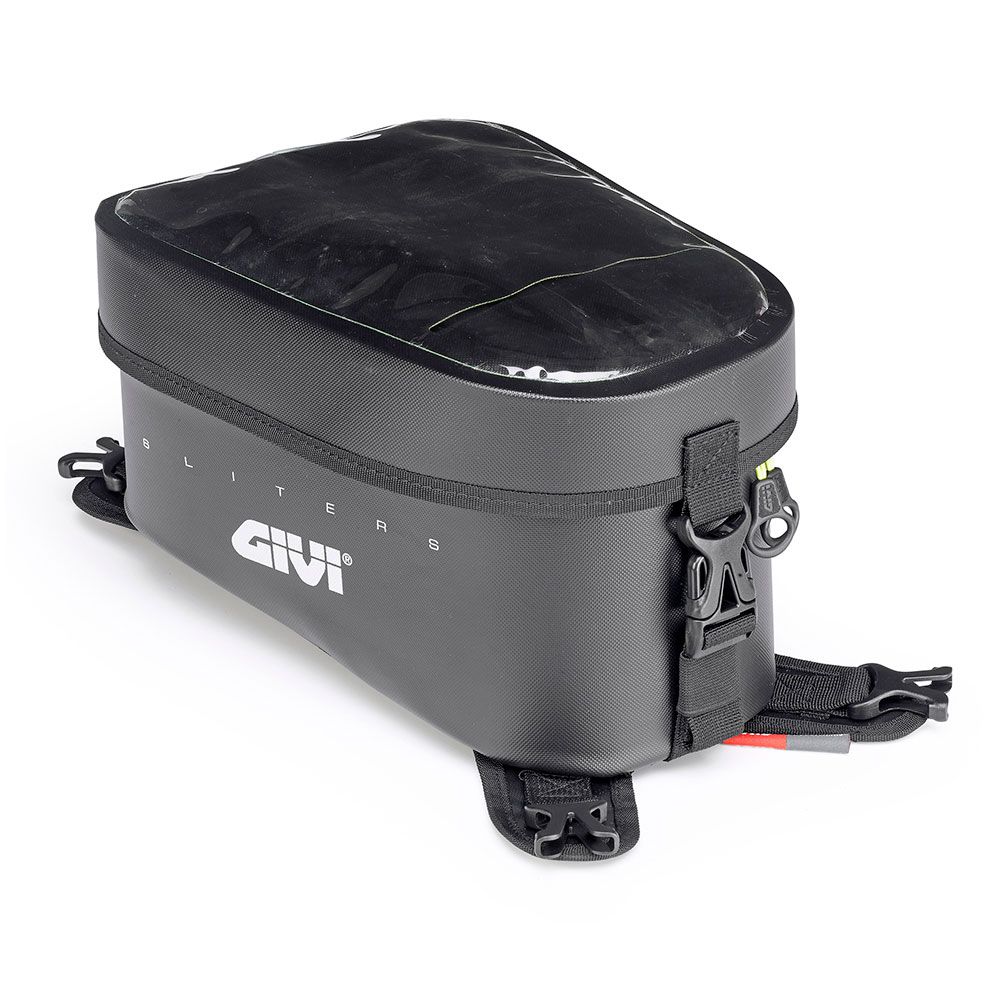 GIVI GRT716 Bolsa depósito impermeable negra, 6 L., con interior de color amarillo.