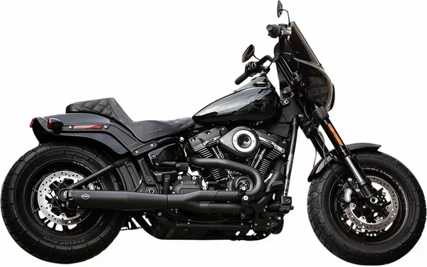 Sistema de escape 2-en-1 SuperStreet 50 State S&S CYCLE EXHAUST 2-1 BL/BL 50 M8STpara HD Softail