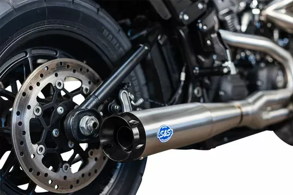 Sistema de escape SuperStreet 2-en-1 "50 State" en acero inox.  para HD Softail