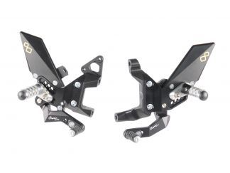 REPOSAPIES REGULABLES CON REPOSAPIES ARTICULADOS LIGHTECH DUCATI PANIGALE 1299 2011-16