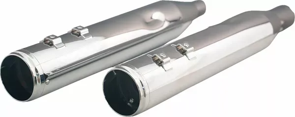 Silenciadores Slip-On 4-1/2" HP-Plus® con punta Race KHROME WERKS MUFFLER 4.5" M8 SO CHR RACE TIP para HD Glide / Road