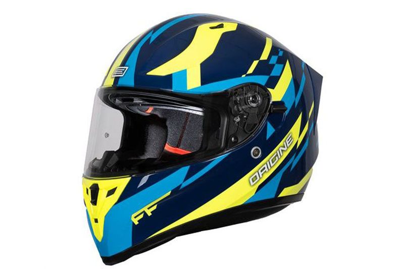 CASCO ORIGINE STRADA REVEAL YELLOW BLUE GLOSS (ECE22.06)