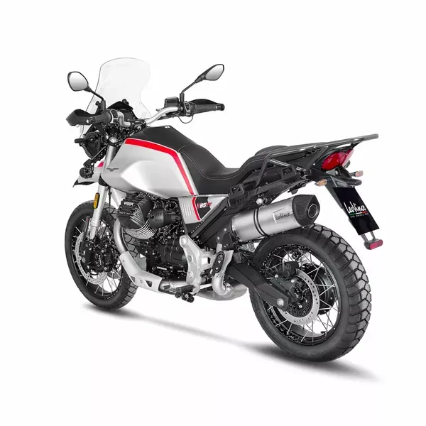 Silenciador Slip-On LV One Evo Acero inox. LEOVINCE MUFFLER LV ONE EVO MOTO GUZZI V85 TT Homologado