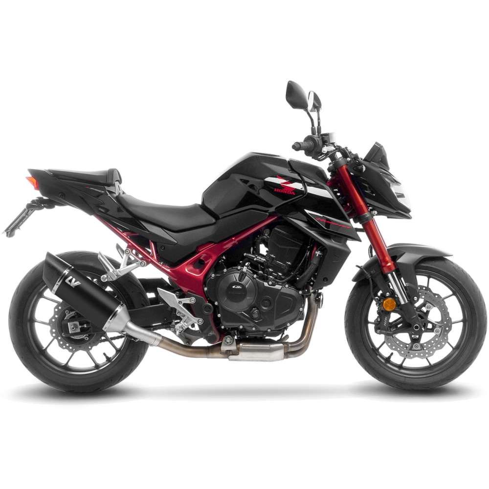 Silenciador LV-14R Negro Steel Slip-On Muffler LEOVINCE MUFFLER LV-14 R HONDA CB 750 HORNET SS 2023 - 2024 Homologado