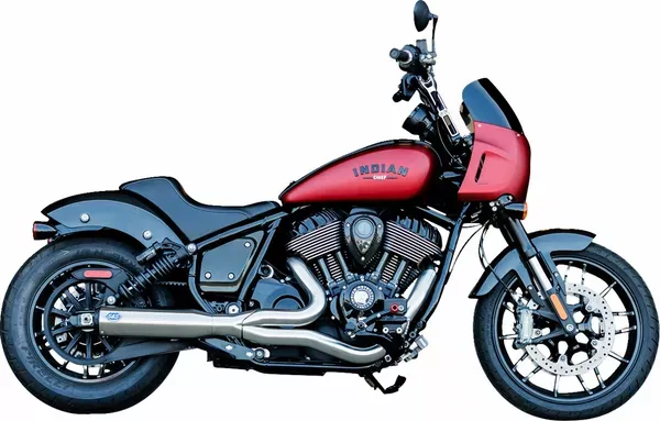 Sistema de escape 2-en-1 Qualifier S&S CYCLE Exhaust Qualifier 2:1 Stainless 49 State Indian Chief