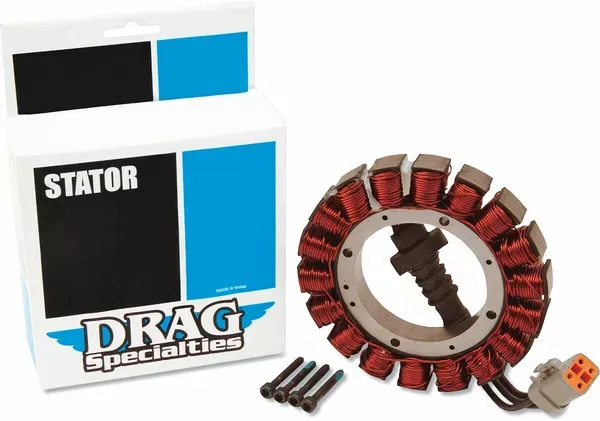 Alternador/estátor DRAG SPECIALTIES STATOR 38A 3PH #30017-01 para Harley Davidson Dyna / Softail Alternador/estátor DRAG SPECIALTIES STATOR 38A 3PH #30017-01 para Harley Davidson Dyna / Softail