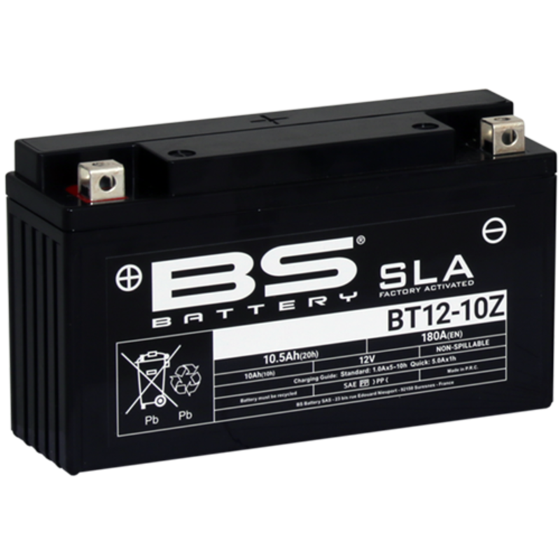 Batería BS BATTERY SLA sin mantenimiento activada de fábrica - BT12-10Z - para Zontes
