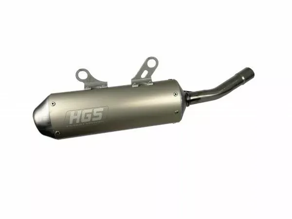 Silenciador HGS SILENCER HGS GAS GAS/ HUSQVARNA SX/TC250 23-/MC250 24- KTM GREY/STEEL OVAL
