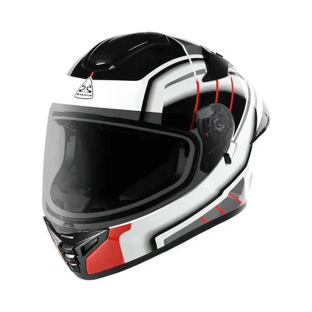 Casco Bayard SP-68 S Shepard Blanco/Rojo