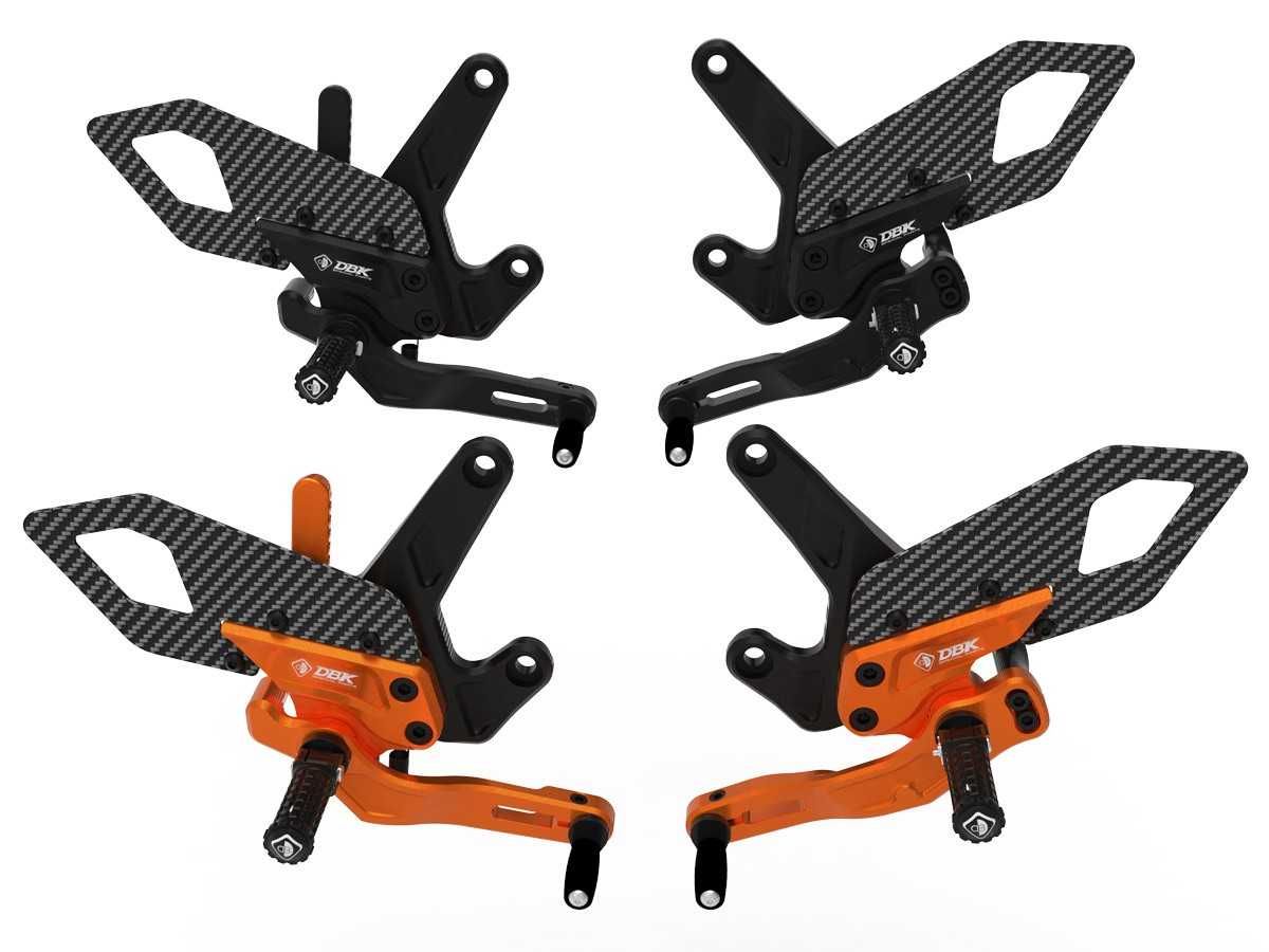 PRKTM01 - KIT ESTRIBERAS TRASERAS AJUSTABLES PARA PILOTO KTM 990 DUKE