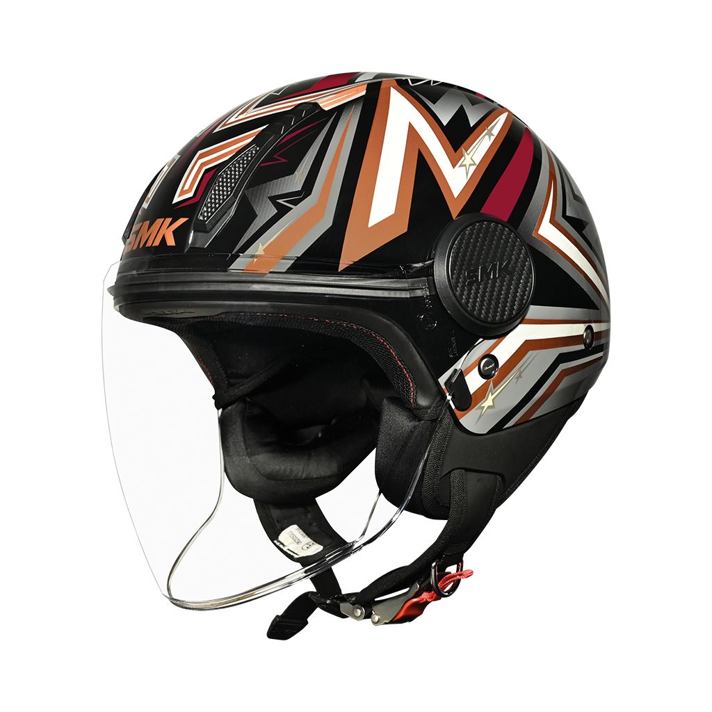 Casco Jet SMK LAMINAR STARZ DECORADO BRILLO (GL276)